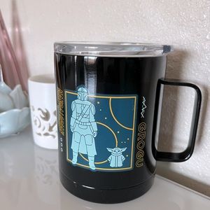 NWT ✨ Disney Exclusive Star Wars Mandalorian Stainless Travel Mug.